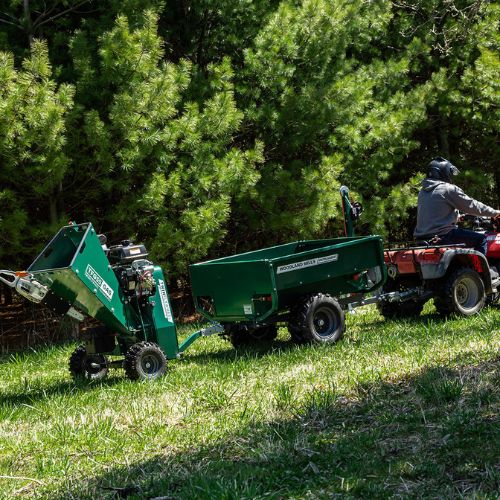 Broyeur de branches thermique 14 CV – Démarrage électrique, branches jusqu'à 7,6 cm