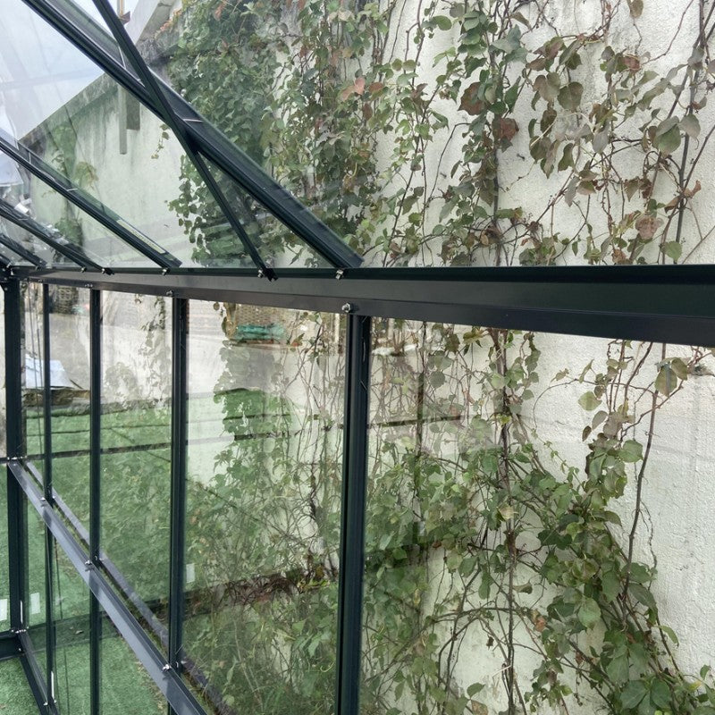 Serre de Jardin 14,52m² en Aluminium Anthracite et Verre Trempé 4mm - Prima
