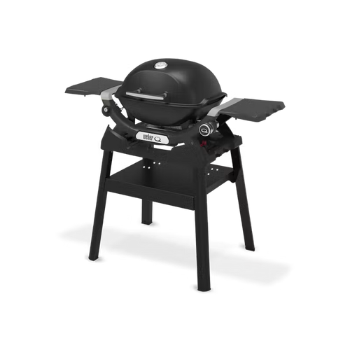 Barbecue à gaz Q 1200N avec tablettes latérales et support compact