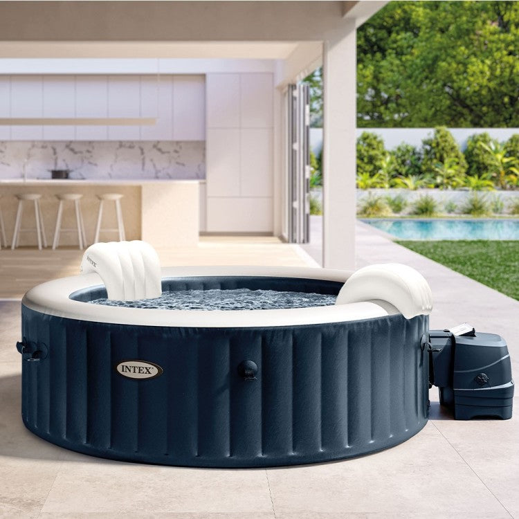 Spa Gonflable Bleu Marine 6 places + Couverture thermique