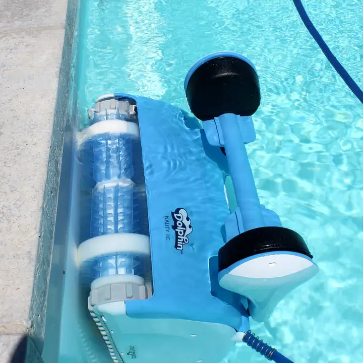 Robot Piscine - Dolphin Nauty TC - Avec brosse combinée et télécommande