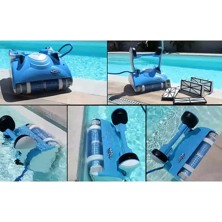 Robot Piscine - Dolphin Nauty TC - Avec brosse combinée et télécommande