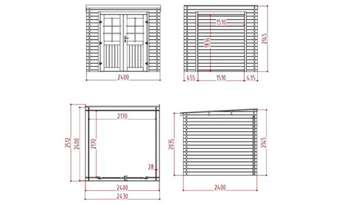 Abri de Jardin Guidel 4.71m²